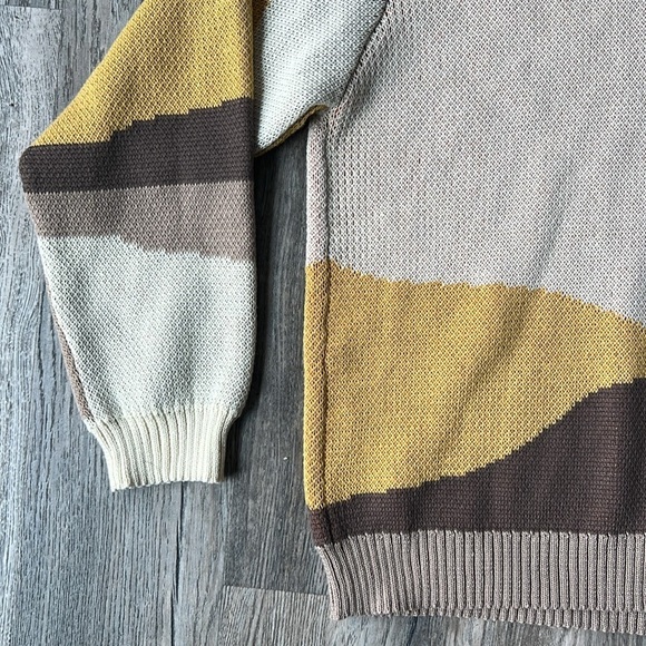 Harsh and Cruel Sweater Mountain Landscape Crew Neck Sweater Size Medium - Picture 7 of 15